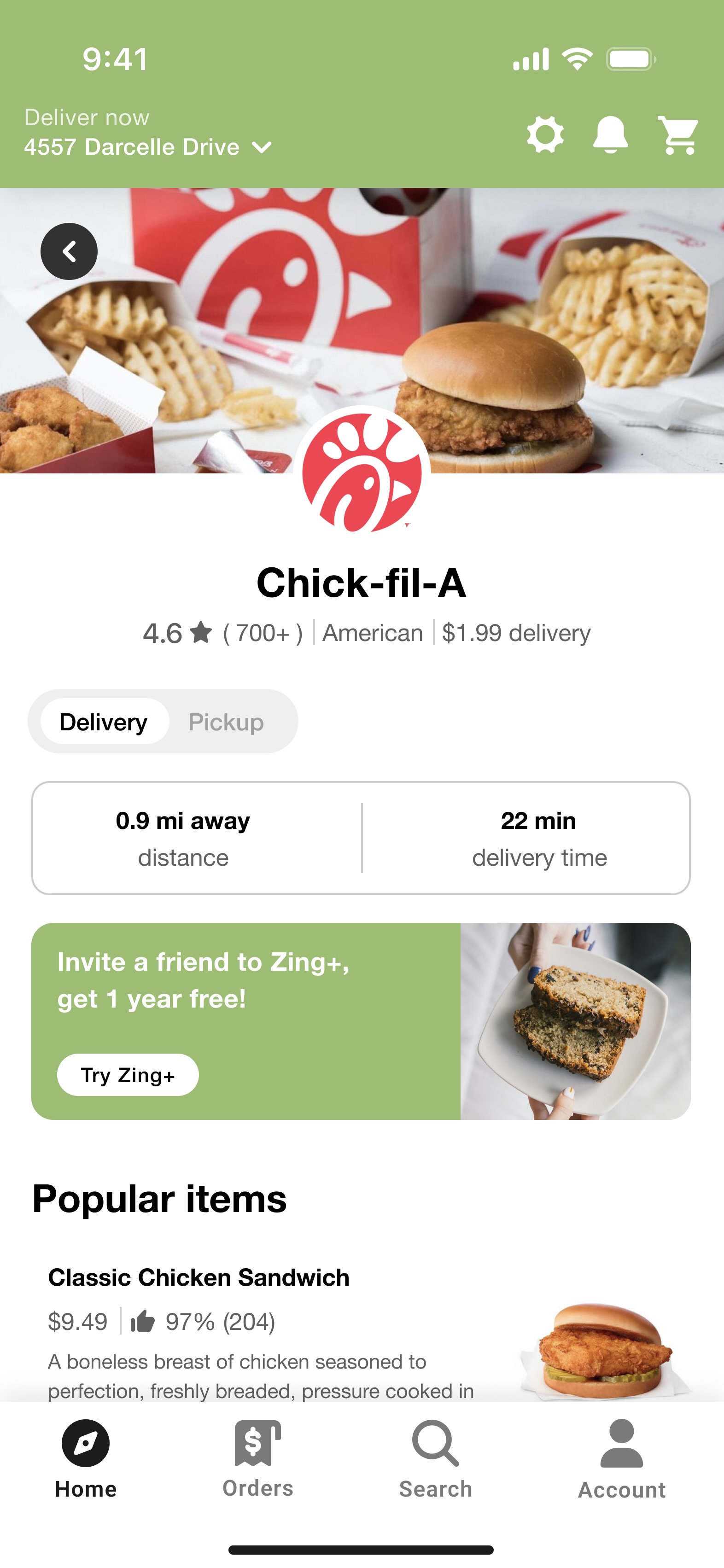 Restaurant Detail Page